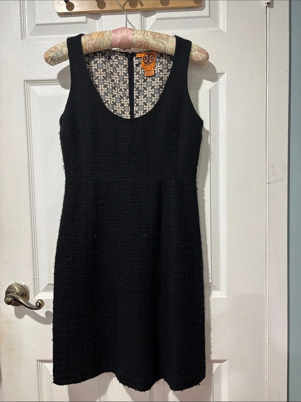 Tory Burch Black Wool Dress